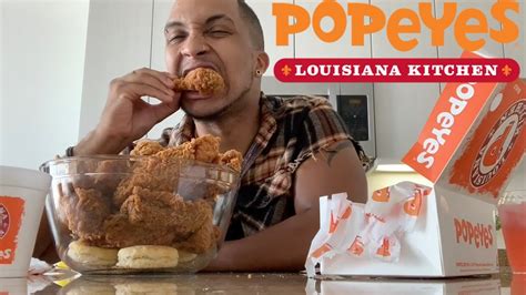 Popeyes Fried Chicken Mukbang Youtube