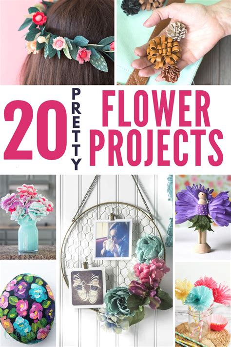 20 Pretty Flower Crafts To Make Today Easy Peasy Creative Ideas