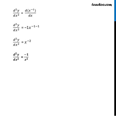 Ex Find Second Order Derivatives Of Log X Finding Second Or