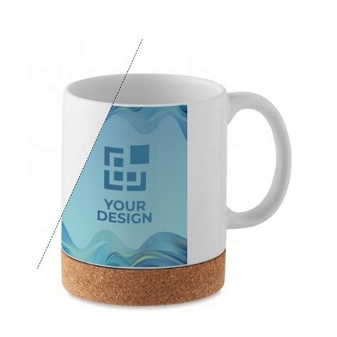 Taza sublimación cerámica corcho 280ml Desde 2 55