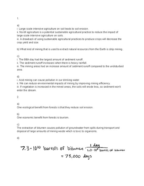 Frq Frq 1 A I Large Scale Intensive Agriculture On Soil Leads To