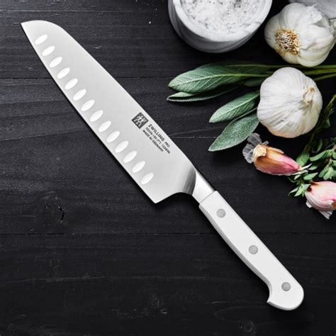 Zwilling Pro Le Blanc Inch Hollow Edge Santoku Knife Inch Fred Meyer