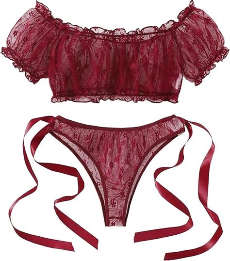 Yeqiu Damen Riemchen Bh Sexy Blumenspitze Bralette Bh Oberteil Ohne