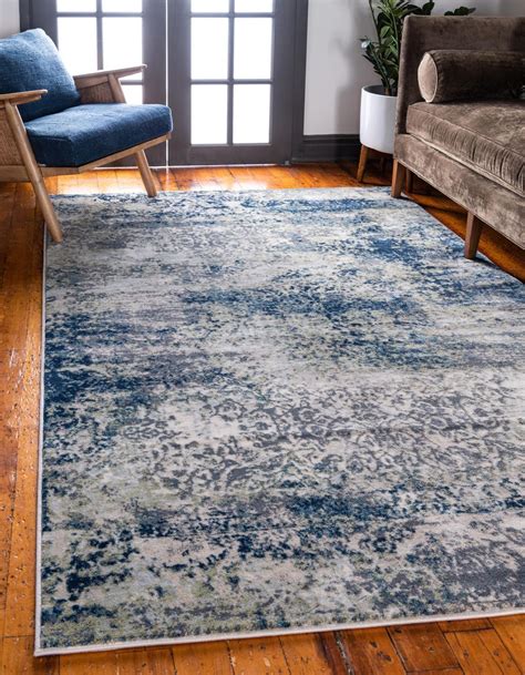 Navy Blue 8' x 10' Ethereal Rug | Rugs.ca