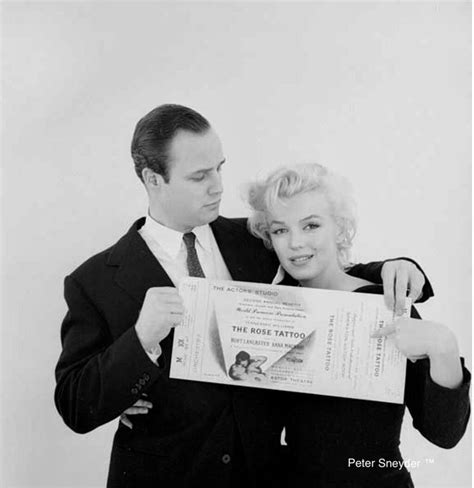 Marilyn Monroe And Marlon Brando Promotion For The Rose Tattoo