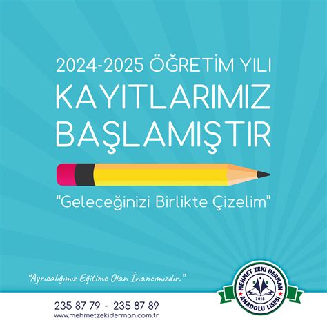 2024 2025 EĞİTİM ÖĞRETİM YILI KAYITLARIMIZ BAŞLAMIŞTIR