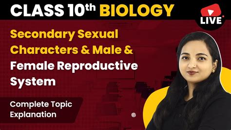 Secondary Sexual Characters And Male And Female Reproductive System Class 10 Biology