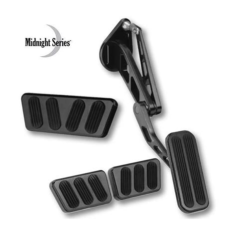 Mustang Lokar Midnight Series Billet Aluminum Pedal Set With