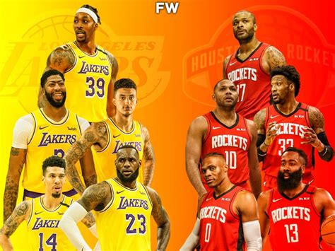 The Full Comparison Los Angeles Lakers Vs Houston Rockets Fadeaway