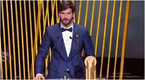 Alisson Becker Wins Yashin Trophy at Ballon d’Or 2019 Awards Ceremony ...