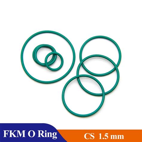 Pcs Green Fkm O Ring Cs Mm Od Mm Sealing Gasket Insulation