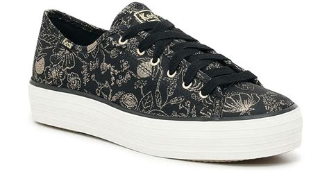 Keds Triple Kick Rifle Paper Co Platform Sneaker In Black Lyst