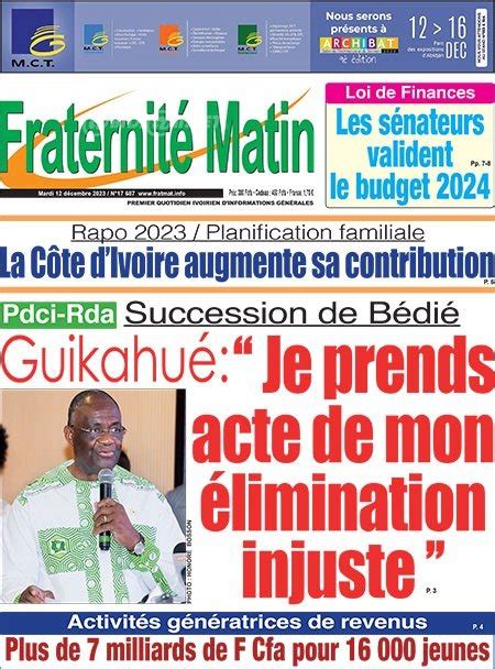 Titrologie D Cembre Revue De La Presse Ivoirienne Guikahu S