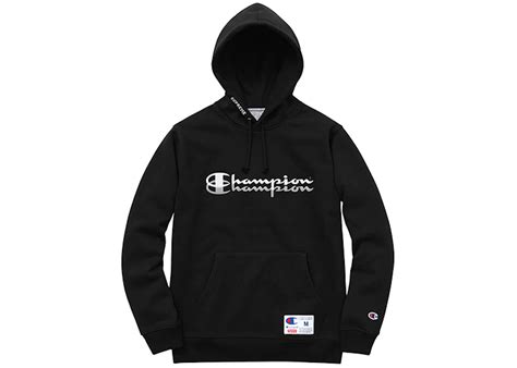 Champion Supreme Hoodie Black Atelier Yuwaciaojp