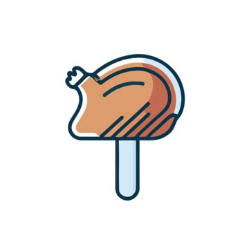 Cute Stuffed Turkey With Stuffing Clipart Vector Sticker Design With