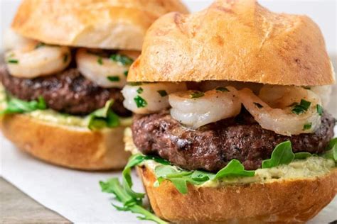 Surf N Turf Burger Min Recipe For Two Zona Cooks