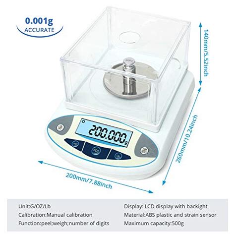 WELLiSH Lab Analytical Balance Scale High Precision Laboratory Balance