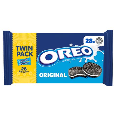 Oreo Original Vanilla Sandwich Biscuits Twin Pack 2 X 154g Chocolate