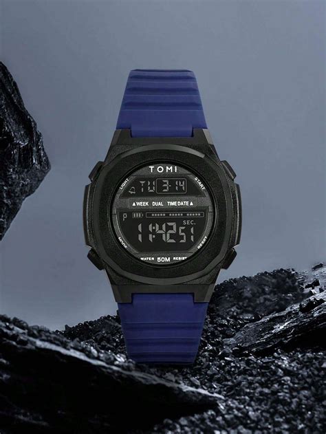 One Boxed TOMI Dry Battery Electronic Wristwatch Made Of TPU Material