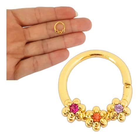 Piercing Feminino Nariz Septo Argola Cartilagem Dourado Mercadolivre