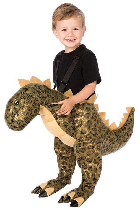 Child ride a dinosaur costume – Artofit