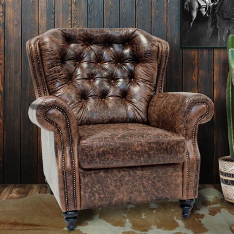 Bloomsbury Market Mahopac Leather Club Chair Wayfair