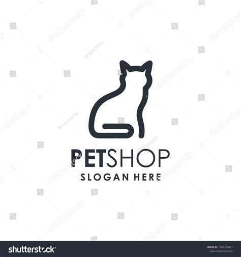 Dise O Del Logotipo De Petshop Icono Vector De Stock Libre De