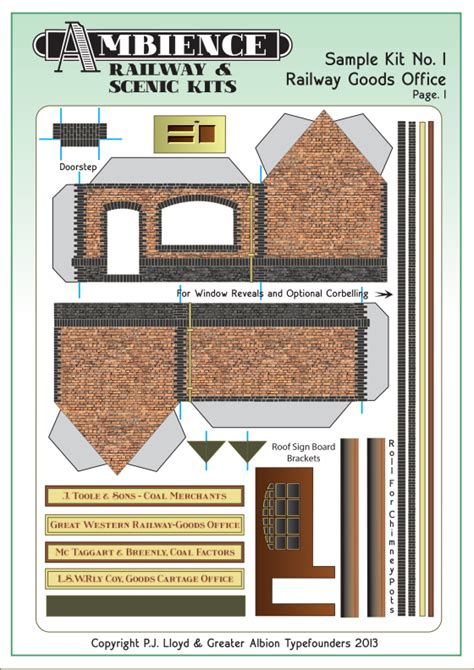 Sample Kit No 1 Paper Models House Paper Models Cardboard Model