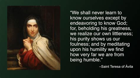 Daily Catholic Quote Saint Teresa of Ávila Integrated Catholic Life