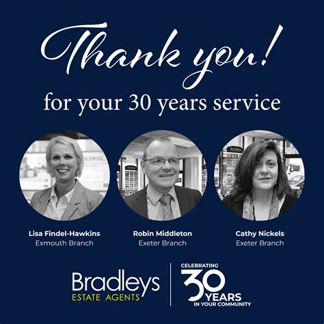 Original trio reach 30 years at Bradleys! | Bradleys Estate Agents