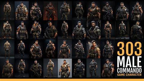 ArtStation - 303 Male Commando Game Character | Artworks