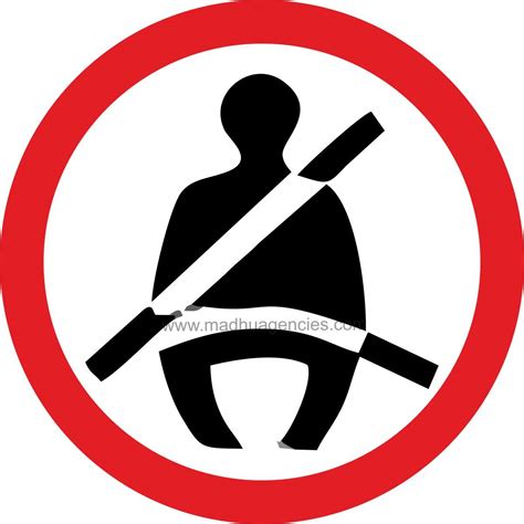 Wear Seat Belt Signboard In Mm Acp Sheet With Self Adhesive Signage