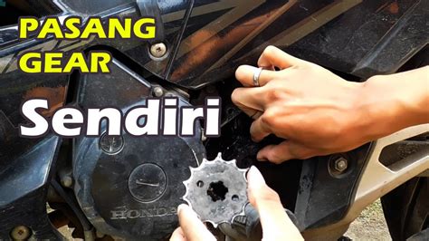 CARA PASANG GEAR MOTOR BEBEK SUPRA X 125 Di RUMAH YouTube