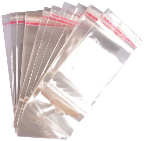 Clear Cellophane Bags Self Seal 55x65mm 100 Pcs Uk