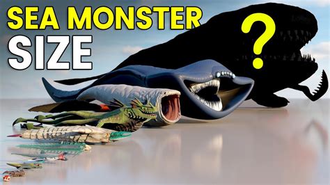 D Sea Monsters Size Comparison Bloop Vs El Gran Maja Vs Julia Youtube