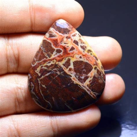 Dazzling Brown Zebra Jasper Rare Designer Loose Gemstone Cabochon