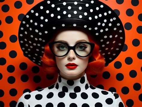 Premium Ai Image The Polka Dot Woman