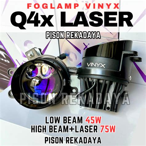 Jual Foglamp Projector BILED VINYX Q4 Double Laser Q8X LED Q4X Lampu