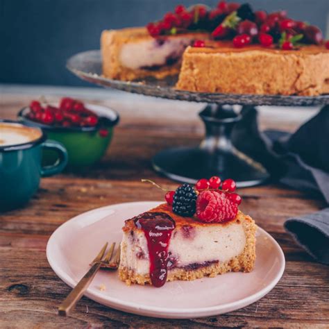 Veganer K Sekuchen Mit Himbeeren Freistyle Verena Frei