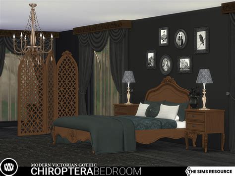 The Sims Resource Modern Victorian Gothic Chiroptera Bedroom