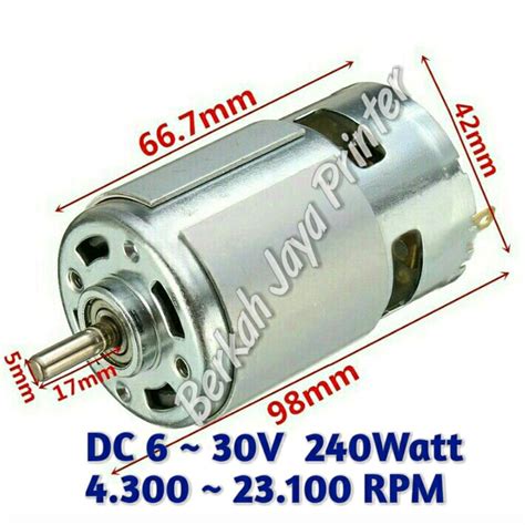 Jual Dinamo Motor Dc V V Rpm Motor Torsi Besar