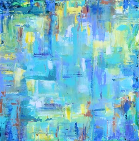 Blue and green paintings - 60 photo