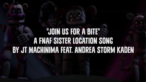 Join Us For A Bite Lyric Video Jt Machinima And Andrea Storm Kaden