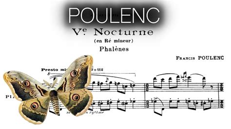 Poulenc Nocturne No 5 Phalènes Gabriele Tomasello piano YouTube