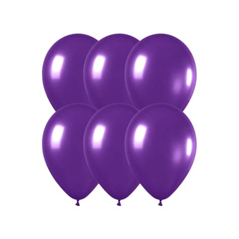 Globos Violeta Perlado X6u 12plg Balloons