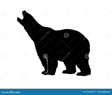 Polar Bear Silhouette ~ Stock Image | CartoonDealer.com #227525239