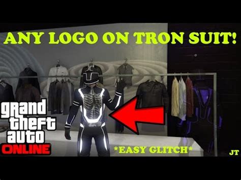 PUT LOGOS ON TRON SUIT GLITCH GTA 5 Online Easily Transfer Any T