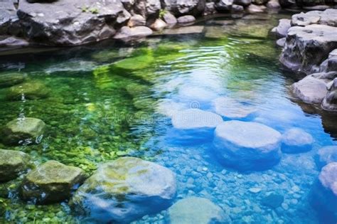 Close Up Of Bubbling Hot Spring Water Stock Photo Image Of Spring Outdoor