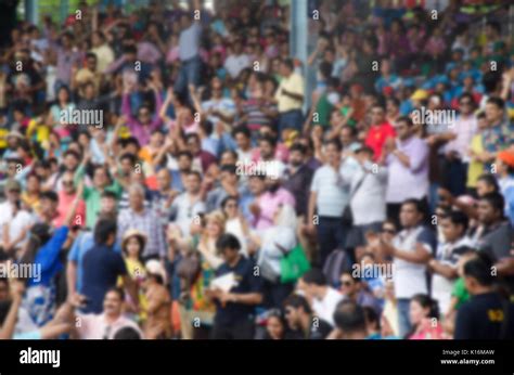 Blurred Background Of Crowd Of People Watching The Show Stock Photo Alamy