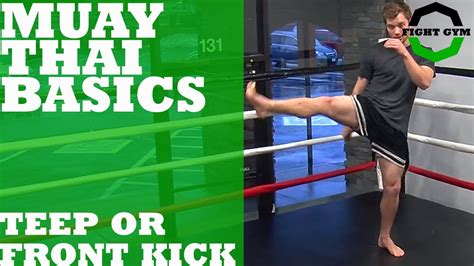 Muay Thai Basics The Teep Or Front Push Kick Youtube